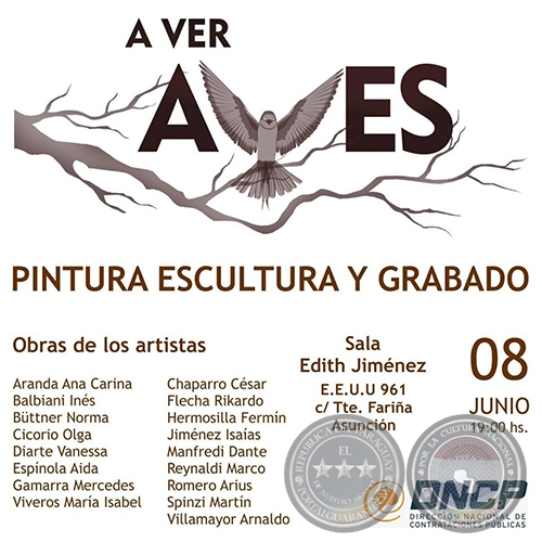 Aves - Muestra de Arte - Viernes, 08 de Junio de 2018